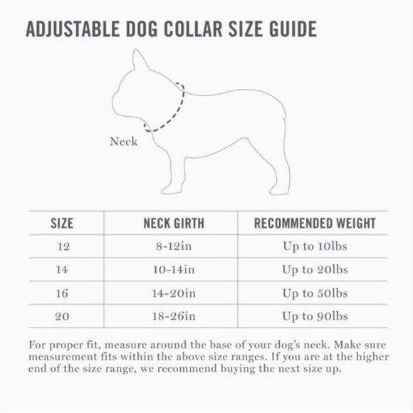 NWT Martha Stewart Dog Collar Vegan Leather Black Size 16 (14.5”-17.5”neck size) - Picture 7 of 7